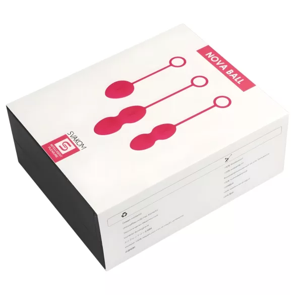 Svakom Nova - kit bolas de pompoarismo 3 peças - silicone vermelho