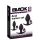 Black Velvets - plug anal silicone kit 3 peças - preto