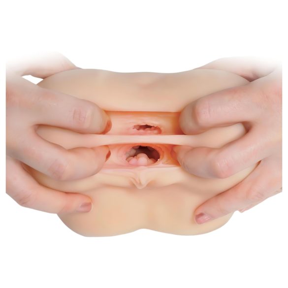 Fuck me Silly To Go - masturbador vagineta e ânus realista - cor natural