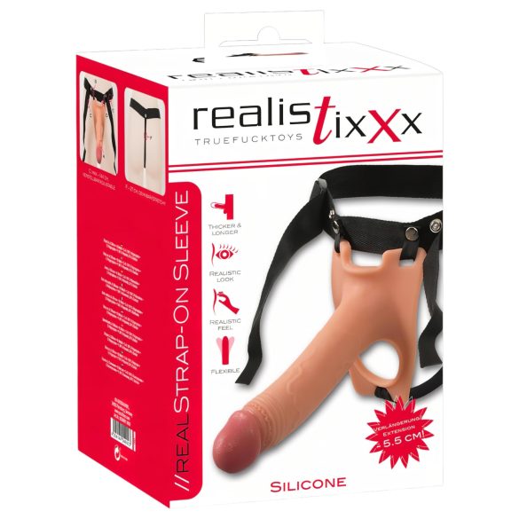 Realistixxx - cintaralho com dildo oco - pele realista