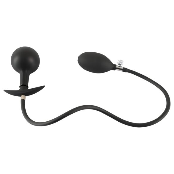 You2Toys - plug anal inflável com bolas - silicone preto