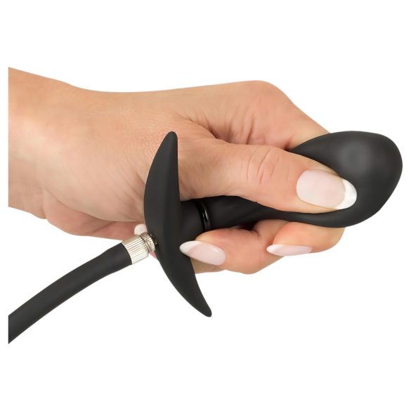You2Toys - plug anal inflável com bolas - silicone preto