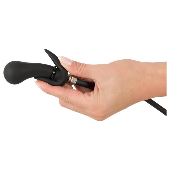 You2Toys - plug anal inflável com bolas - silicone preto