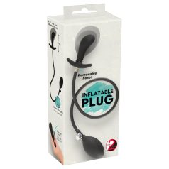 You2Toys - plug anal inflável - silicone preto