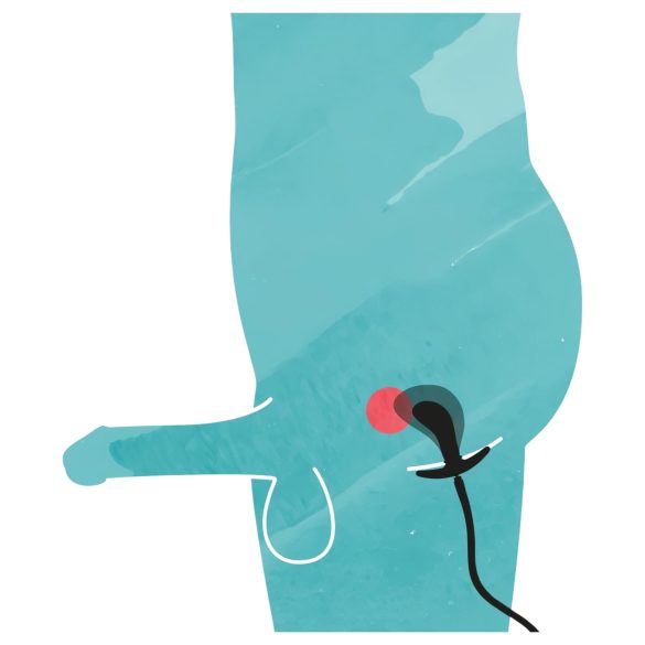 You2Toys - plug anal inflável - silicone preto