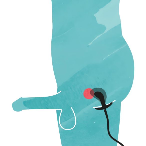 You2Toys - plug anal inflável - silicone preto