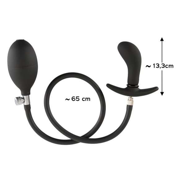 You2Toys - plug anal inflável - silicone preto