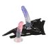You2Toys - strap-on com dildo duplo - conjunto de dildos ajustável