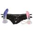 You2Toys - strap-on com dildo duplo - conjunto de dildos ajustável