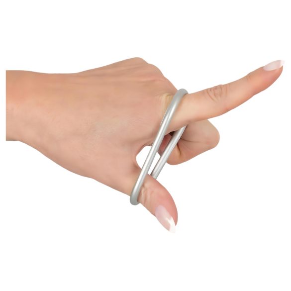 You2Toys - anel peniano silicone metálico - kit 3 peças