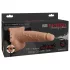 Fetish - strap-on com dildo ejaculador 19cm - cor pele