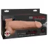 Pipedream Fetish Strap-On 9 - cinto com dildo oco ejaculador (cor natural)