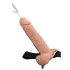 Pipedream Fetish Strap-On 9 - cinto com dildo oco ejaculador (cor natural)