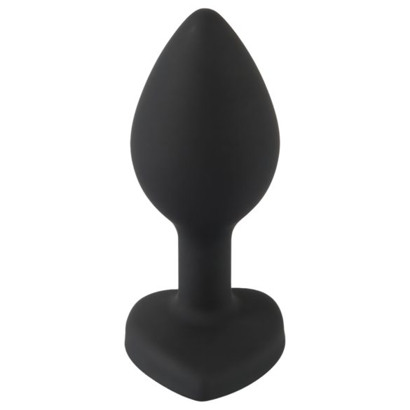 You2Toys - plug anal com pedra branca - metal preto
