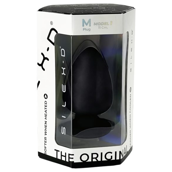 Silexd M - plug anal flexível - 11cm - preto