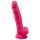 Silexd 7 - dildo com ventosa e veias - 17,5 cm (rosa)