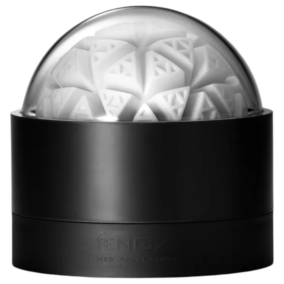 TENGA GEO - masturbador masculino texturizado - silicone branco (Glacier)