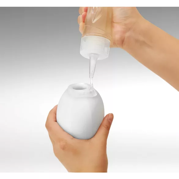 TENGA GEO - masturbador masculino texturizado - silicone branco (Glacier)