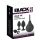 Black Velvets - plug anal kit 4 peças - silicone preto