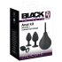 Black Velvets - plug anal kit 4 peças - silicone preto