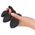 Black Velvets - plug anal kit 4 peças - silicone preto