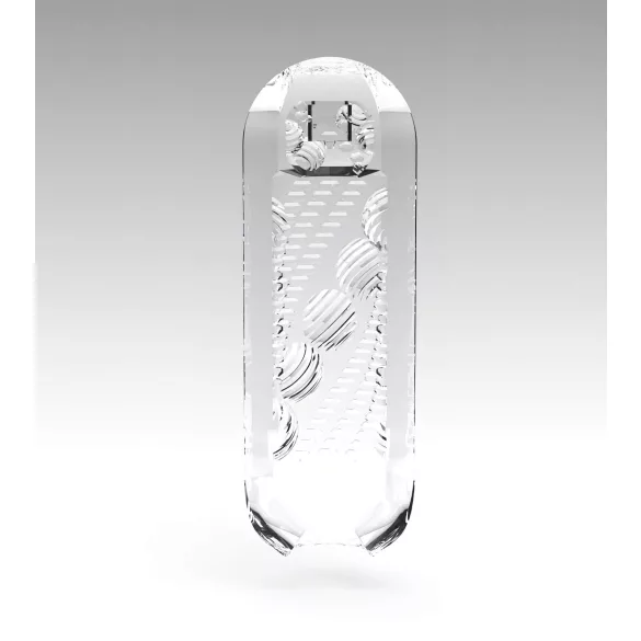 TENGA Spinner Beads - masturbador masculino - textura interna - transparente