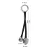 You2Toys - anel peniano com peso anal - silicone preto