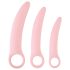 SMILE - kit de dilatador vaginal - 3 peças - silicone rosa