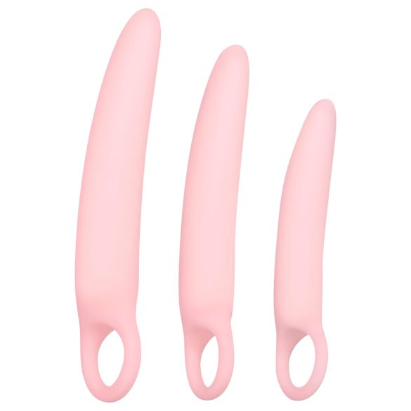 SMILE - kit de dilatador vaginal - 3 peças - silicone rosa
