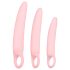 SMILE - kit de dilatador vaginal - 3 peças - silicone rosa