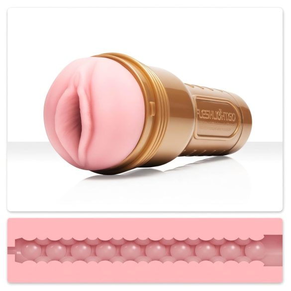 Fleshlight GO - masturbador masculino compacto - vagina realista rosa