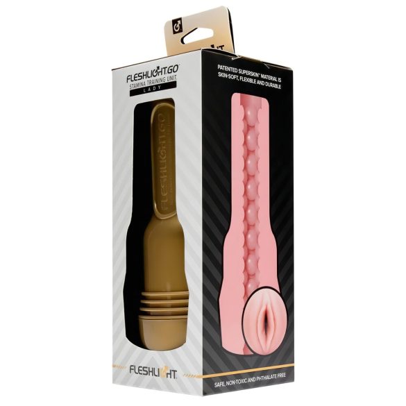 Fleshlight GO - masturbador masculino compacto - vagina realista rosa