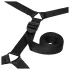 Fifty Shades of Grey - algemas de pulso e tornozelo - couro preto/vermelho