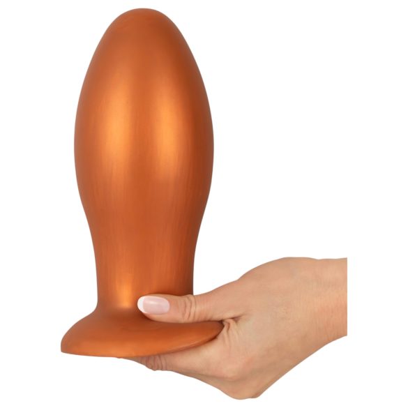 ANOS - plug anal grande - silicone laranja