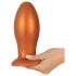 ANOS - plug anal grande - silicone laranja