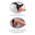 Real Feel Deluxe No.9 - vibrador realístico com escroto - cor natural
