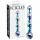 Icicles No. 08 - dildo de vidro duplo ondulado - transparente e azul