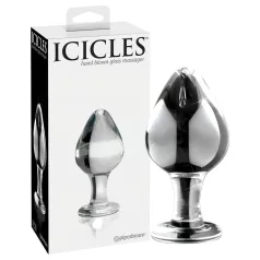 Icicles No. 25 - plug anal de vidro cônico - transparente