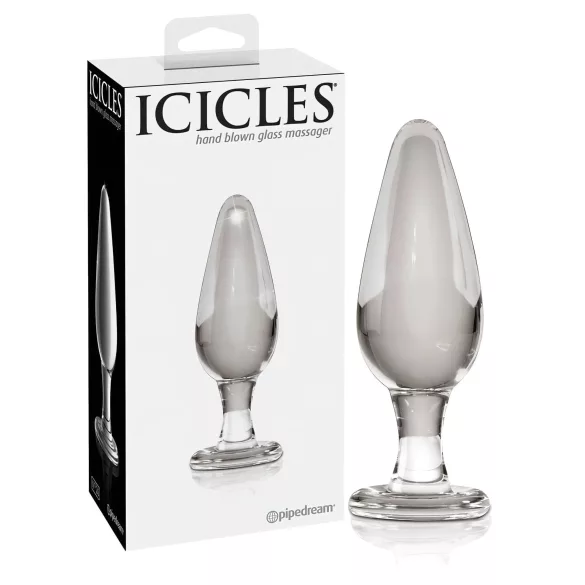 Icicles No. 26 - plug anal de vidro cônico - transparente