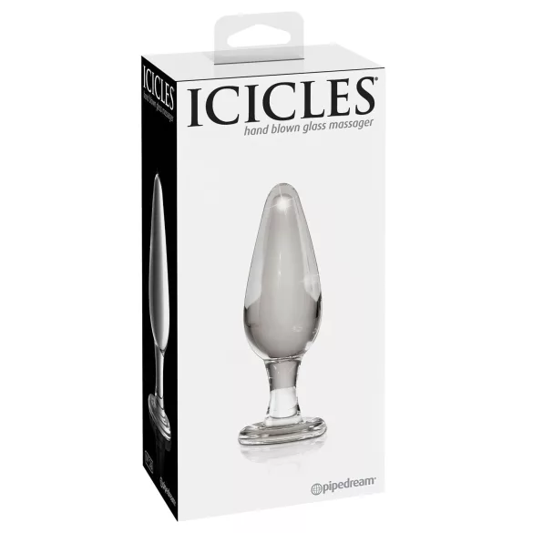 Icicles No. 26 - plug anal de vidro cônico - transparente