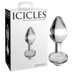 Icicles No. 44 - plug anal de vidro cônico - transparente