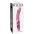 Icicles No. 57 - dildo duplo formato pênis - vidro rosa