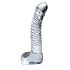 Icicles No. 61 - dildo de vidro com testículos e pênis - transparente