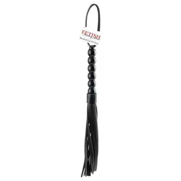 Fetish Fantasy - chicote com contas - preto