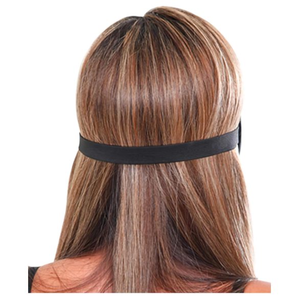 Fetish Deluxe Fantasy - máscara para os olhos larga e macia - preta