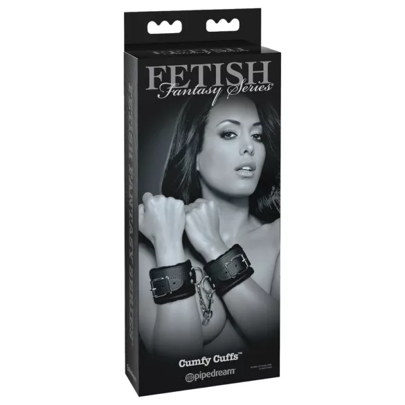 Fetish - algema de pelúcia - preto
