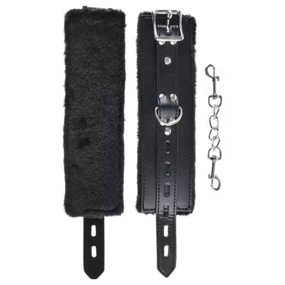 Fetish - algema de pelúcia - preto
