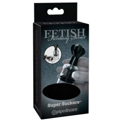   Fetish Super Suckers - bomba sugadora de mamilos - silicone preto transparente