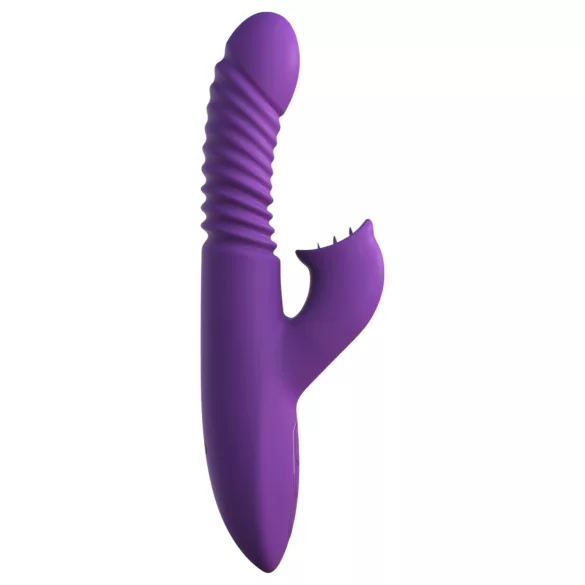 Fantasy For Her - Vibrador empurrador 3 em 1 com função de aquecimento (roxo)