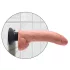 King Cock - vibrador realístico com ventosa flexível - 26cm cor natural